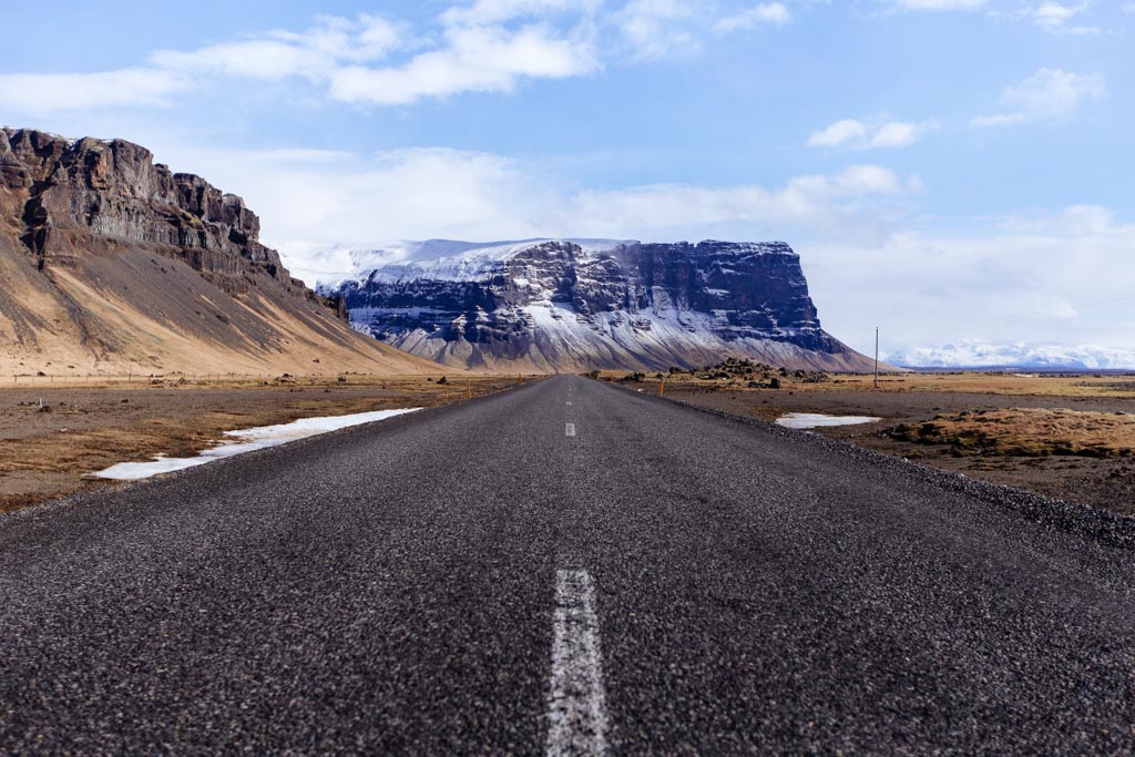 Driving to Skaftafell national park