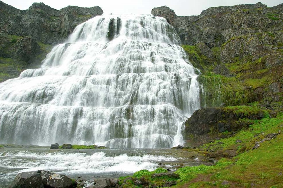 Dynjandi Waterfall in Westjords of Iceland