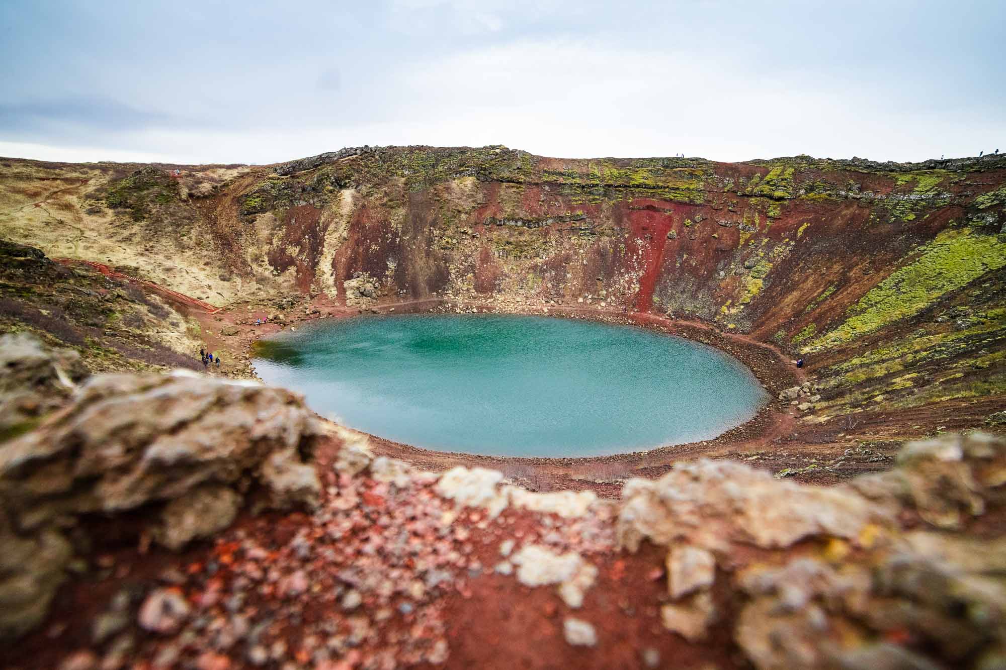 Can You Swim In Kerid Crater Lake In Iceland Kerid Volcanic Crater Lake In Iceland Arctic Adventures