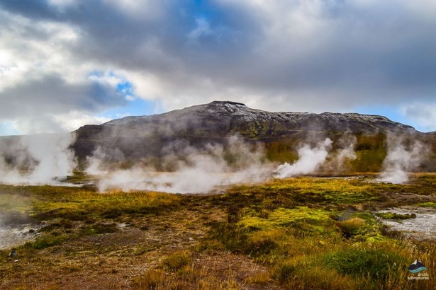 steamy Geysir geothermal area