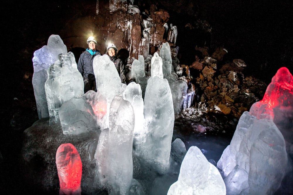 icicles in Lofthellir ice cave