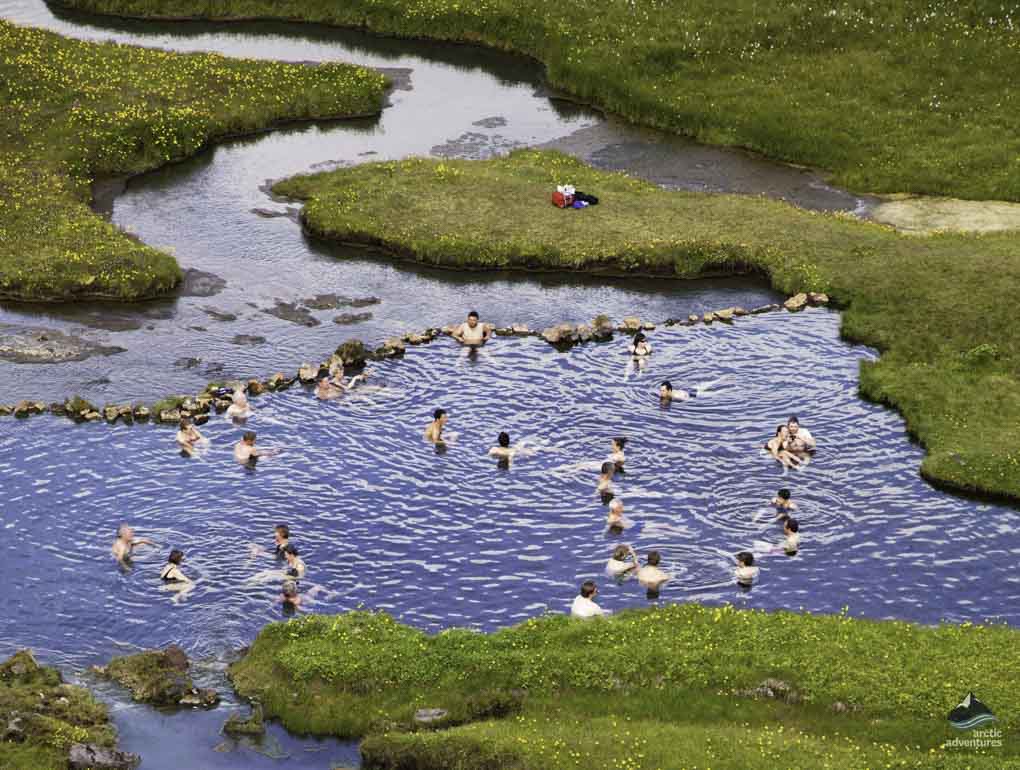 Heiße Quellen in Island