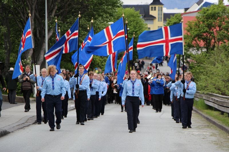 National Day celebration in Iceland