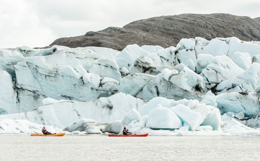 Kajak-Abenteuer am Gletscher