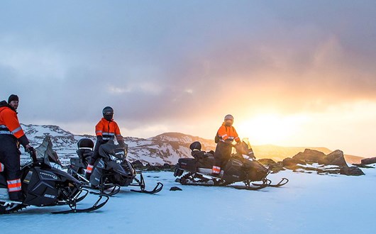 Eyjafjallajökull-Schneemobilfahrt