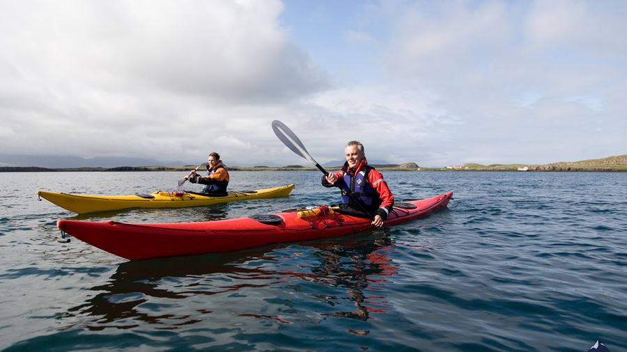 sea kayaking tour in Iceland