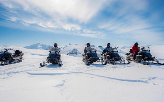 Schneemobilfahrt auf Vatnajökull