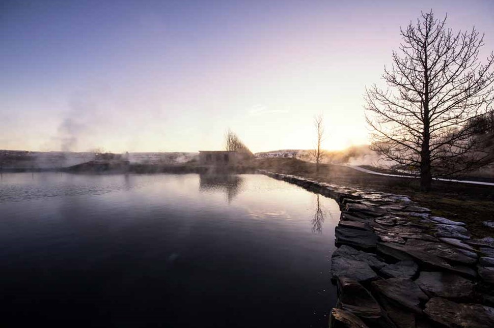 hot spring pool in Iceland