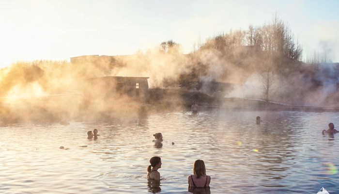 Secret Lagoon Hot Spring in Iceland