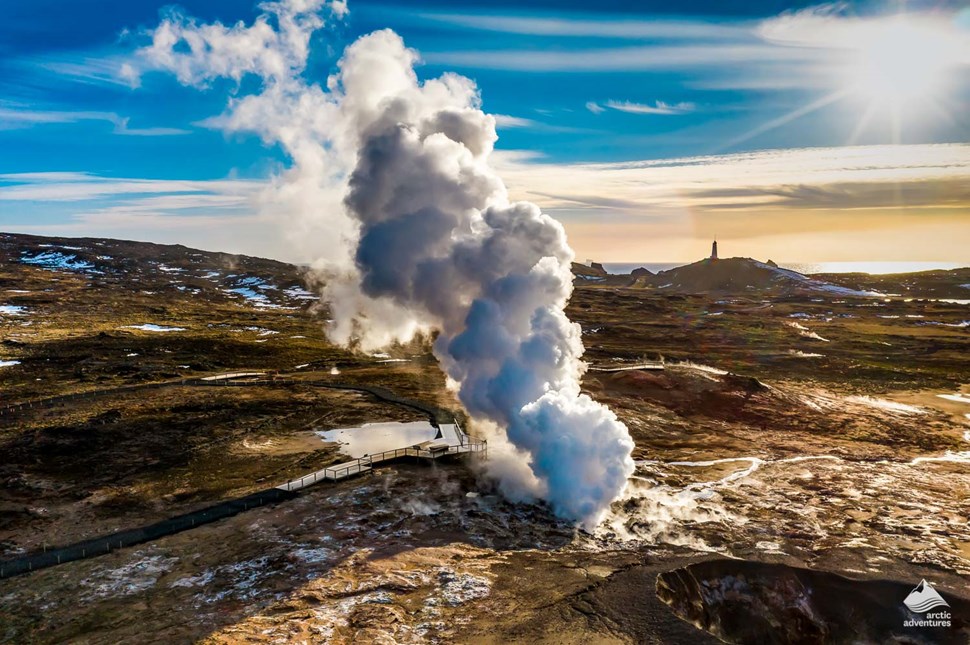 Gunnuhver geothermal field in Iceland