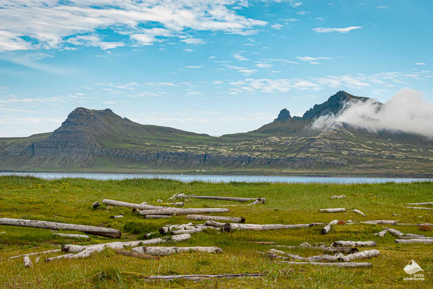 mountain range of Hornstrandir nature reserve
