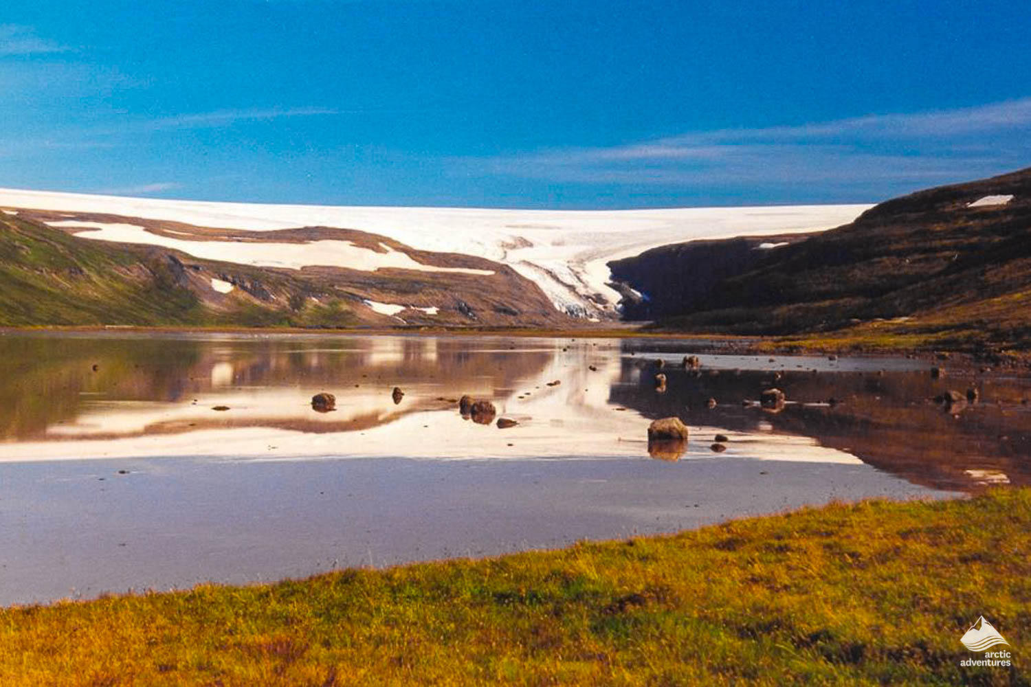 Drangjokull Glacier panoramic view