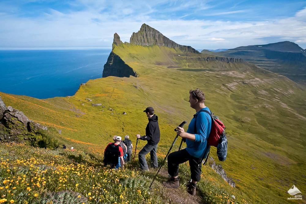 hiking trail in Westfjords