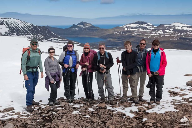 small group guided hiking tour in Westfjords