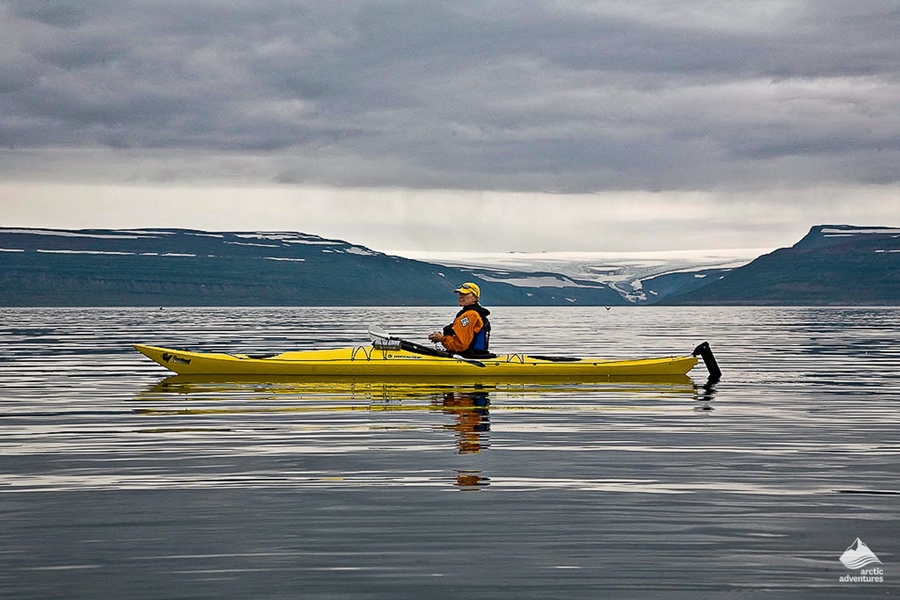 kayaking in Westfjords
