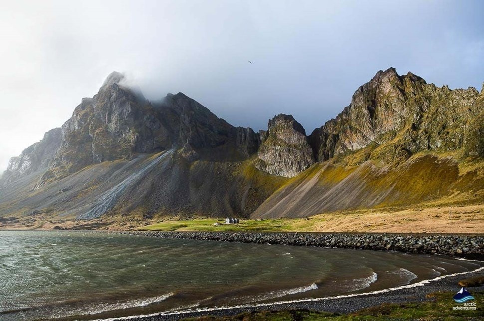 Eastfjords landscape of mountains in Iceland