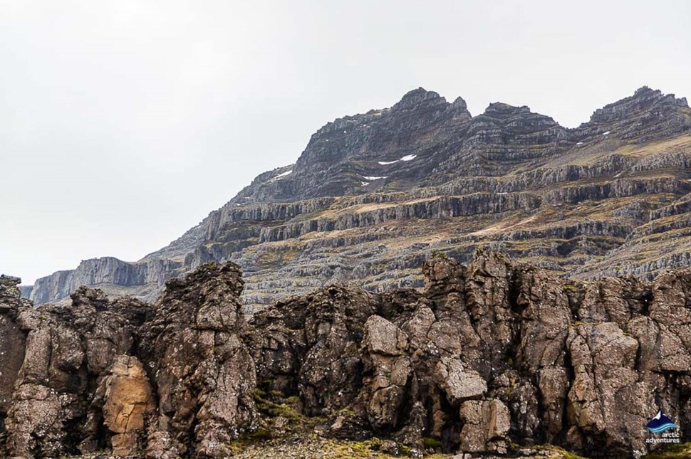 mountain view of Eastfjords in Iceland