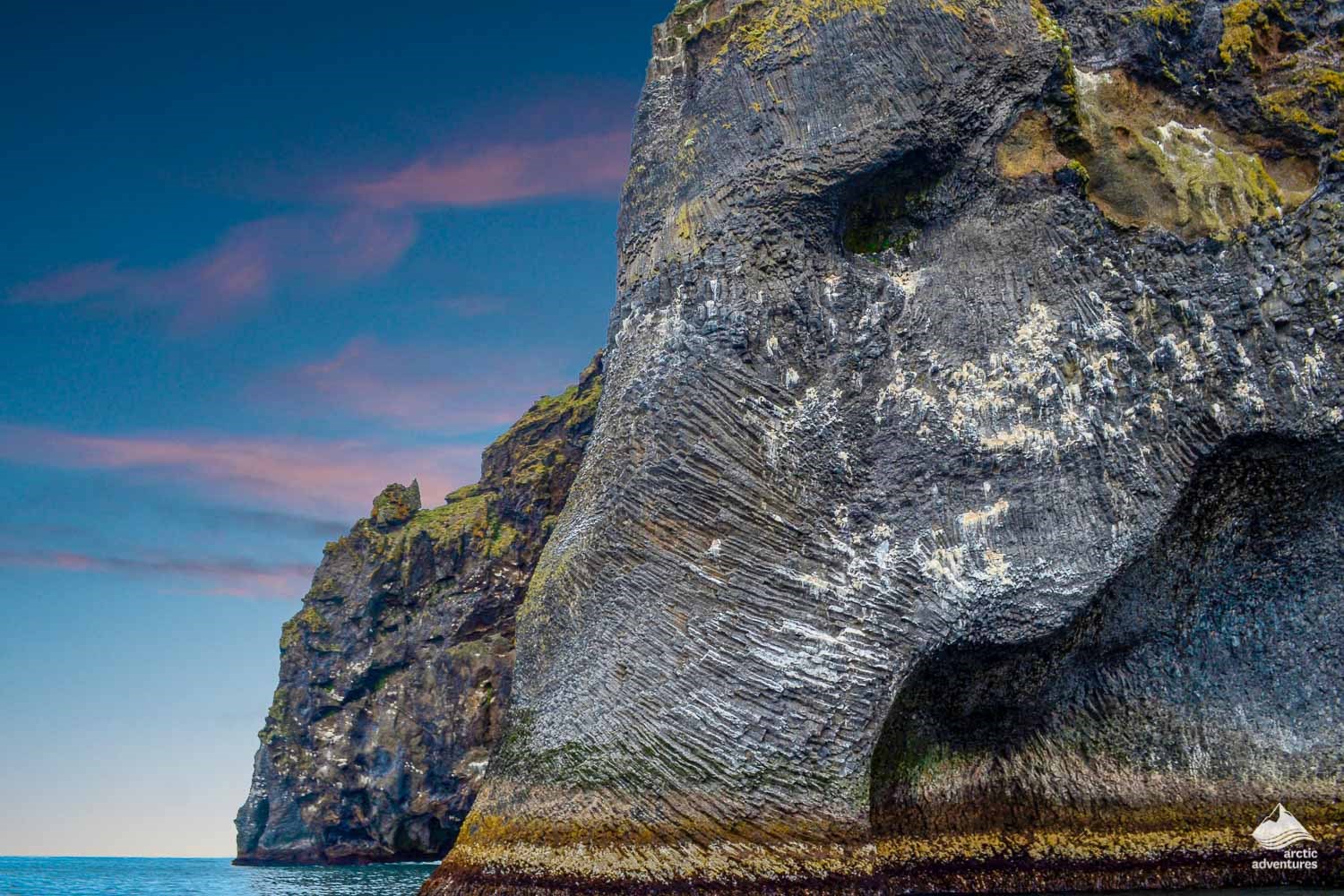 Iceland's Elephant Rock close up picture