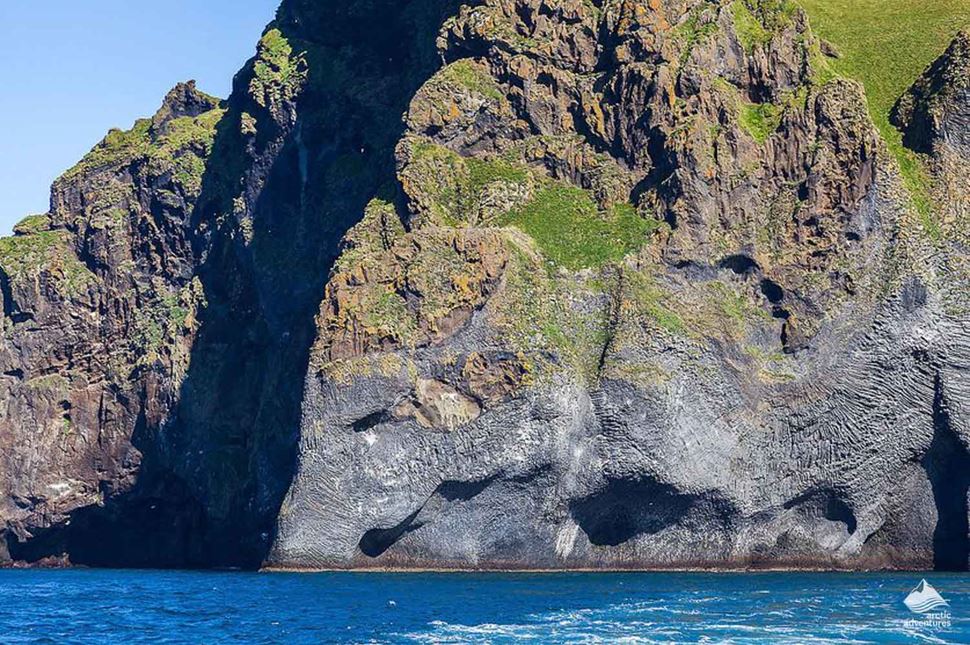 Elephant Rock at Westmand Island of Iceland