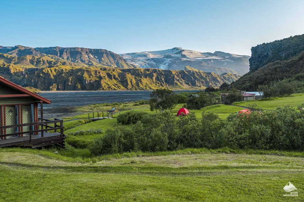 Slyppugil campsite in Iceland