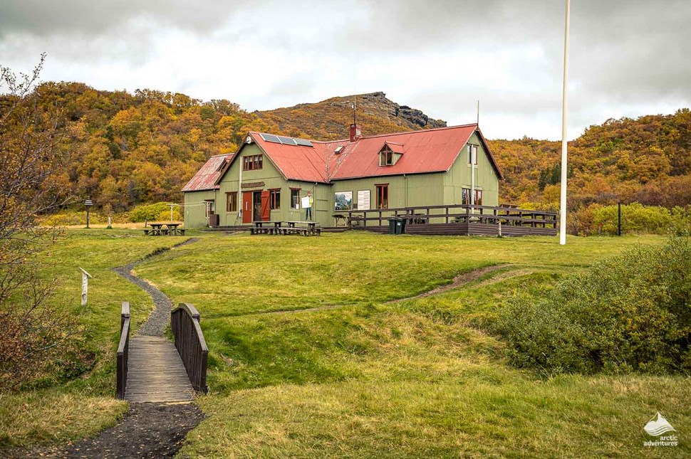 hotel near Thorsmork volcano in Iceland