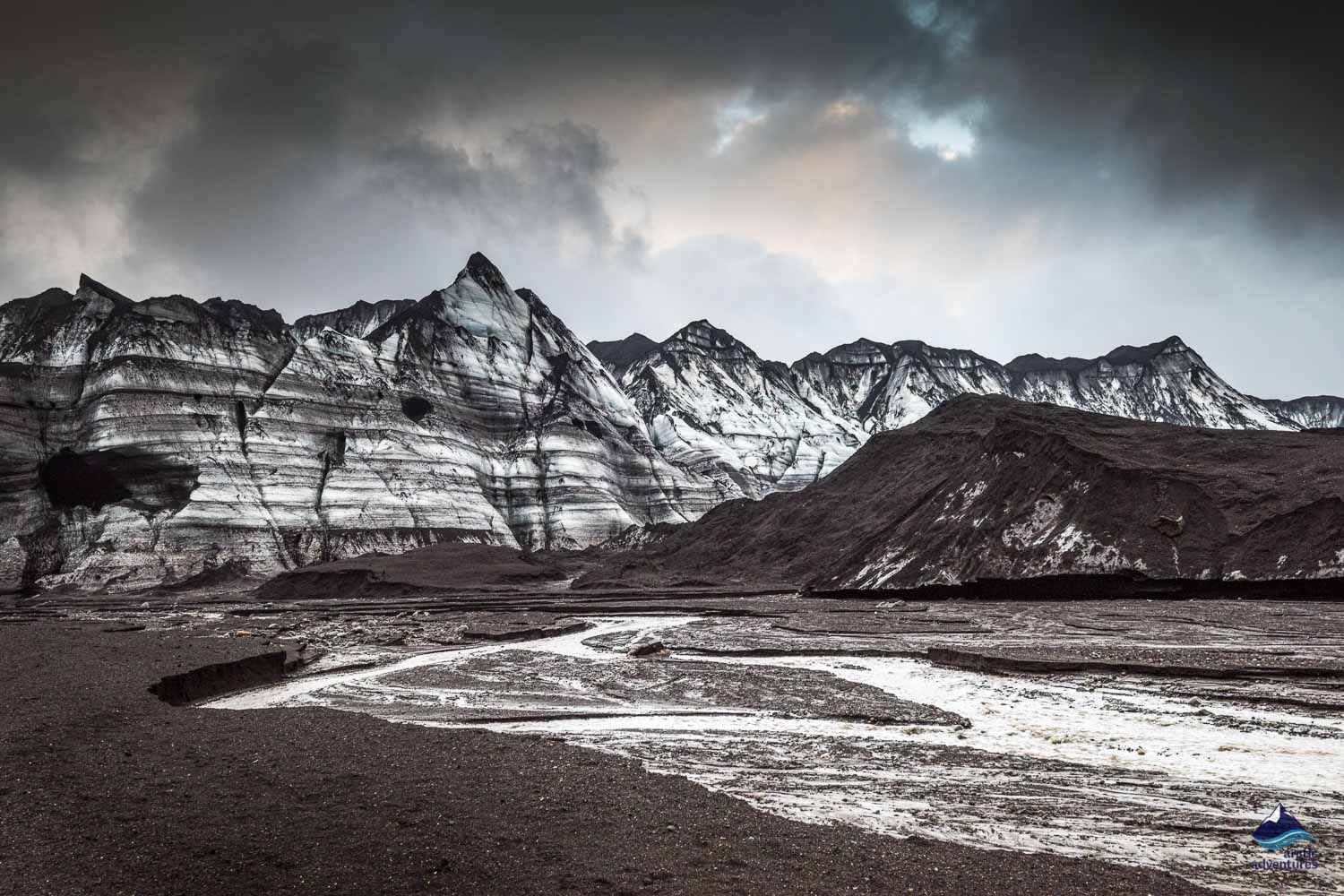 view of Katla volcano in Iceland