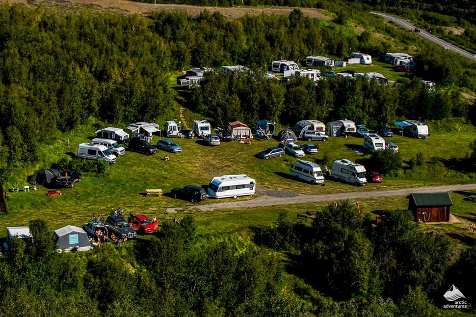 Systragil camp site in Iceland