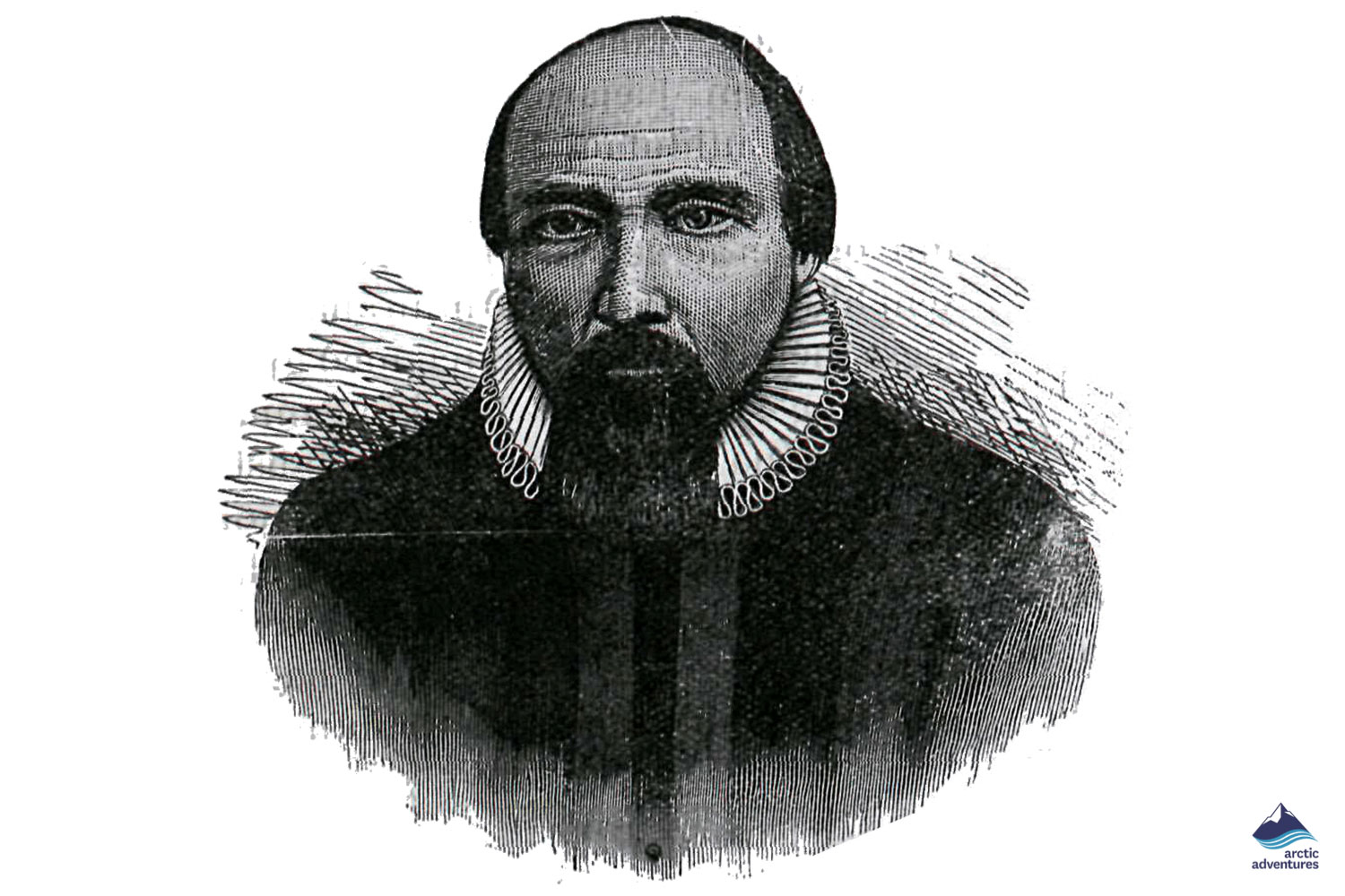 illustration of famous Island's poet Hallgrimur Petursson