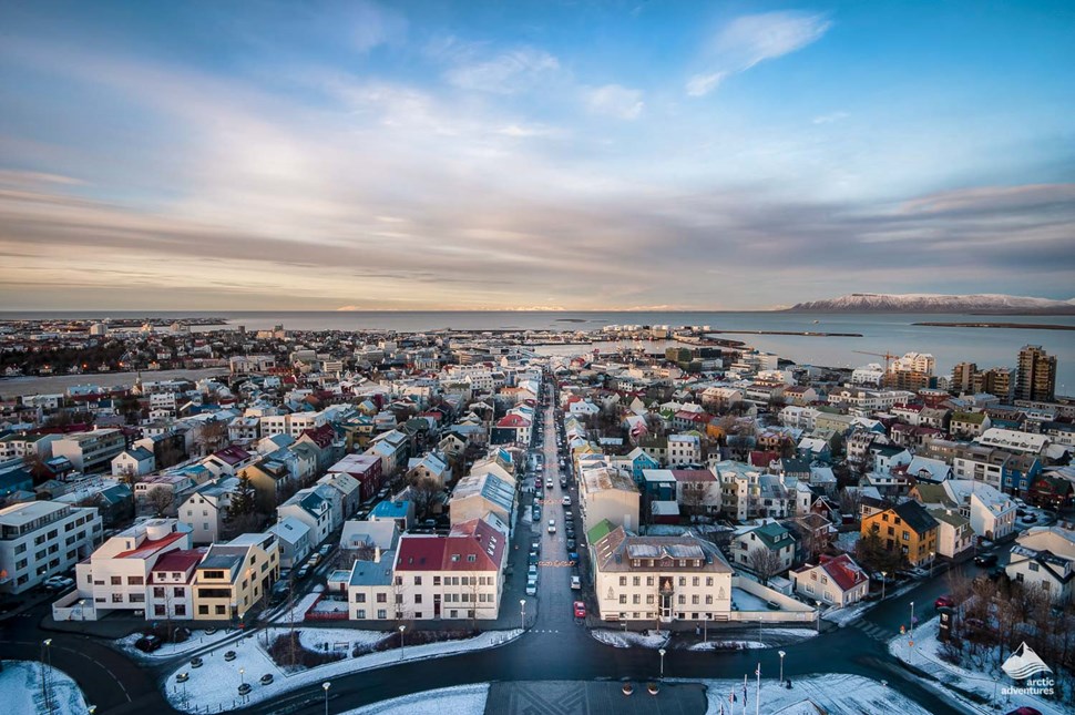 View From Hallgrimskirkja Church in Reykjavik