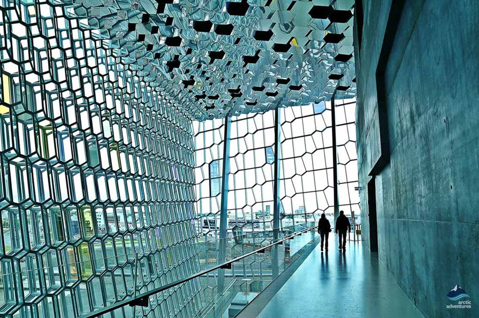 inside view at Harpa conference hall