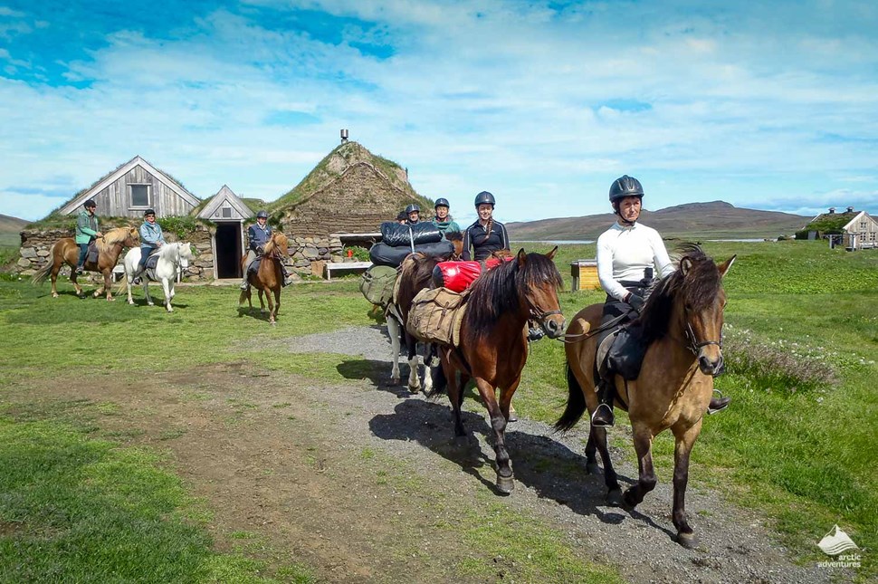 Wilderness center horse riding in Iceland