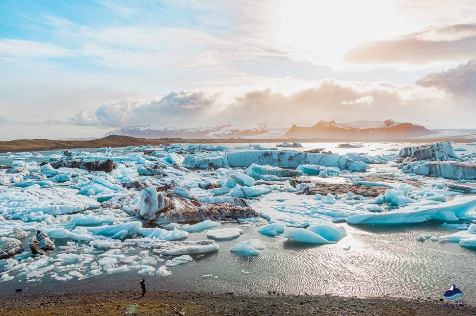 glacier lagoon beach in Iceland