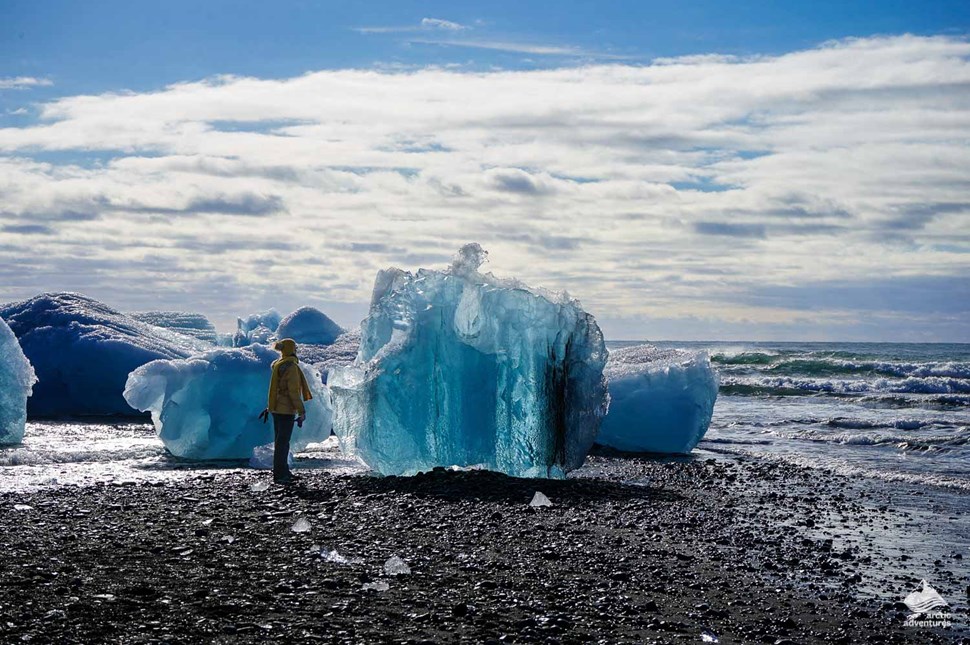 Iceberg at Diamond beach in Iceland