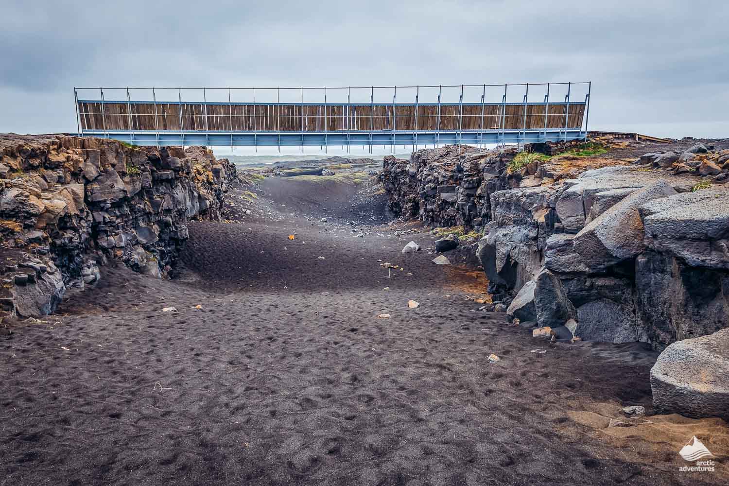 Keflavik's Bridge Between Continents in Iceland