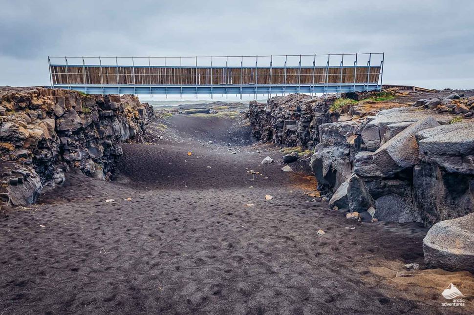 Keflavik's Bridge Between Continents in Iceland