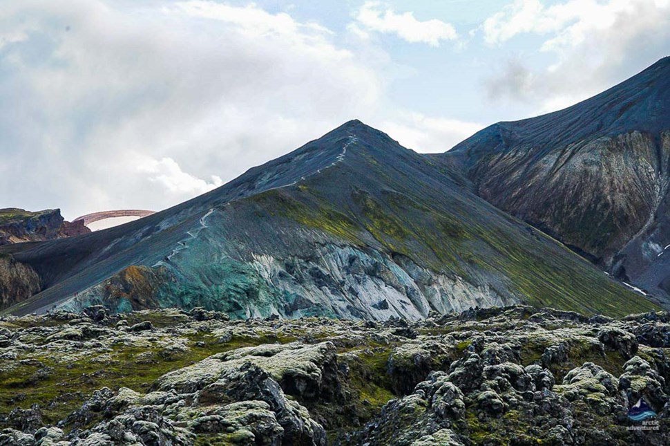 Bláhnjukur volcano at Landmannalaugar reserve in Iceland