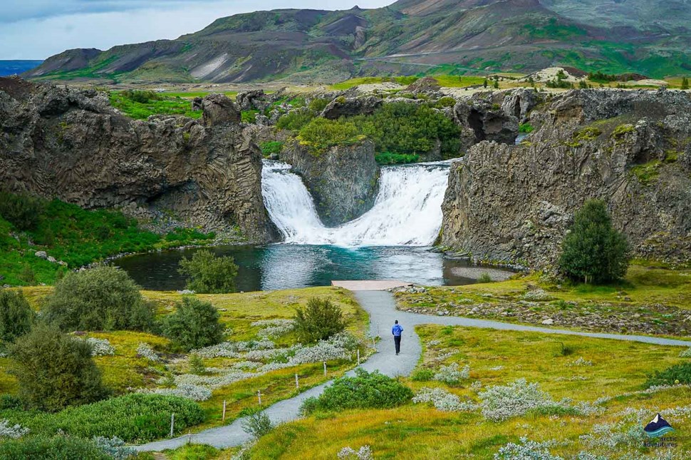 Haifoss Waterfall at Landmannalaugar area in Iceland