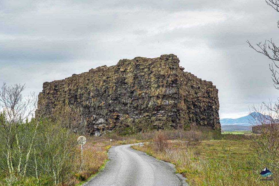 road at Asbyrgi Canyon in Iceland