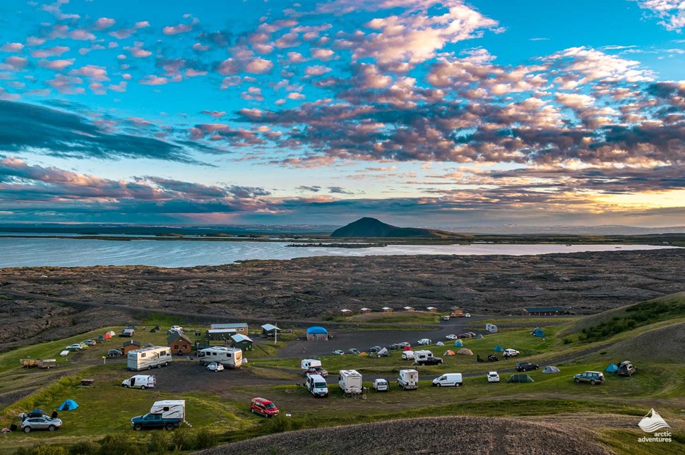 Hlid Camping site near Myvatn lake