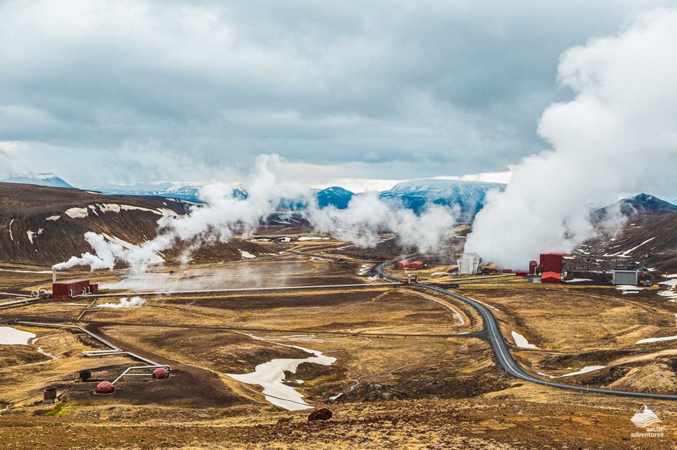 Geothermal zone near Myvatn in Iceland