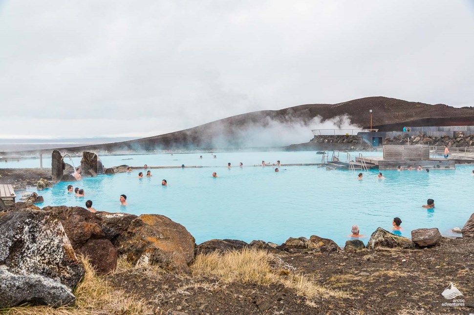 hot pools in Myvatn blue lagoon