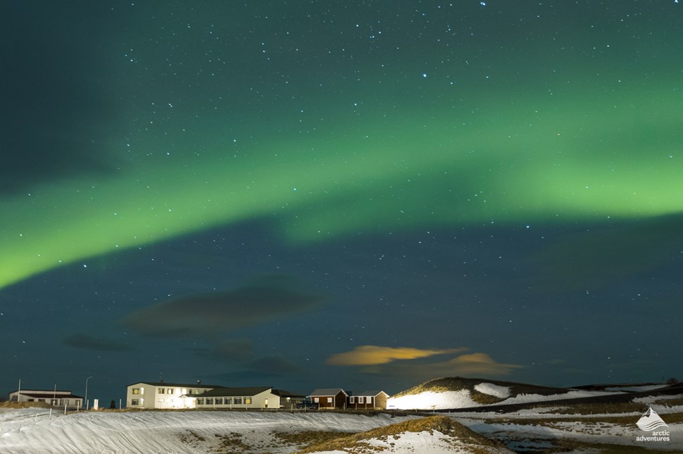 Aurora Borealis over Myvatn lake