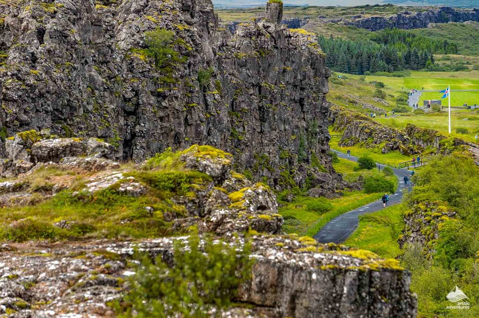 rocks and cliffs at Thingvellir National Park