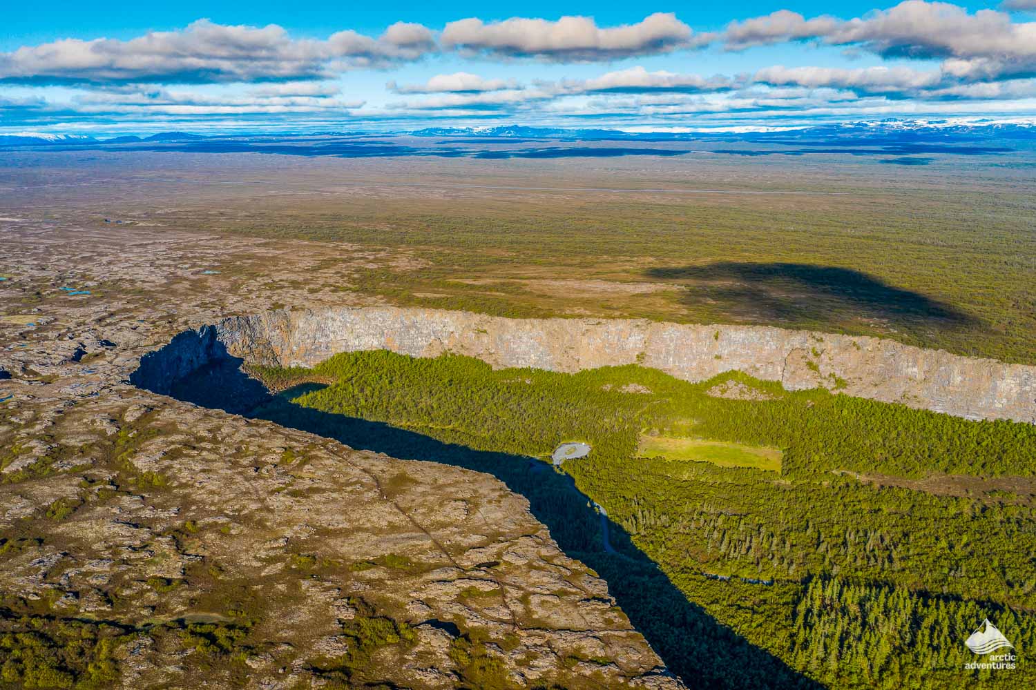 Asbyrgi canyon at Jokulsargljufur Park in Iceland