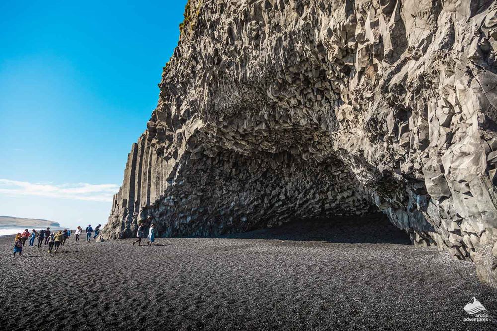 Reynisfjara's Black Sand Beach cave