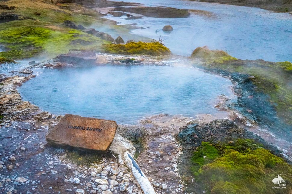 thermal pool at Secret lagoon in Iceland