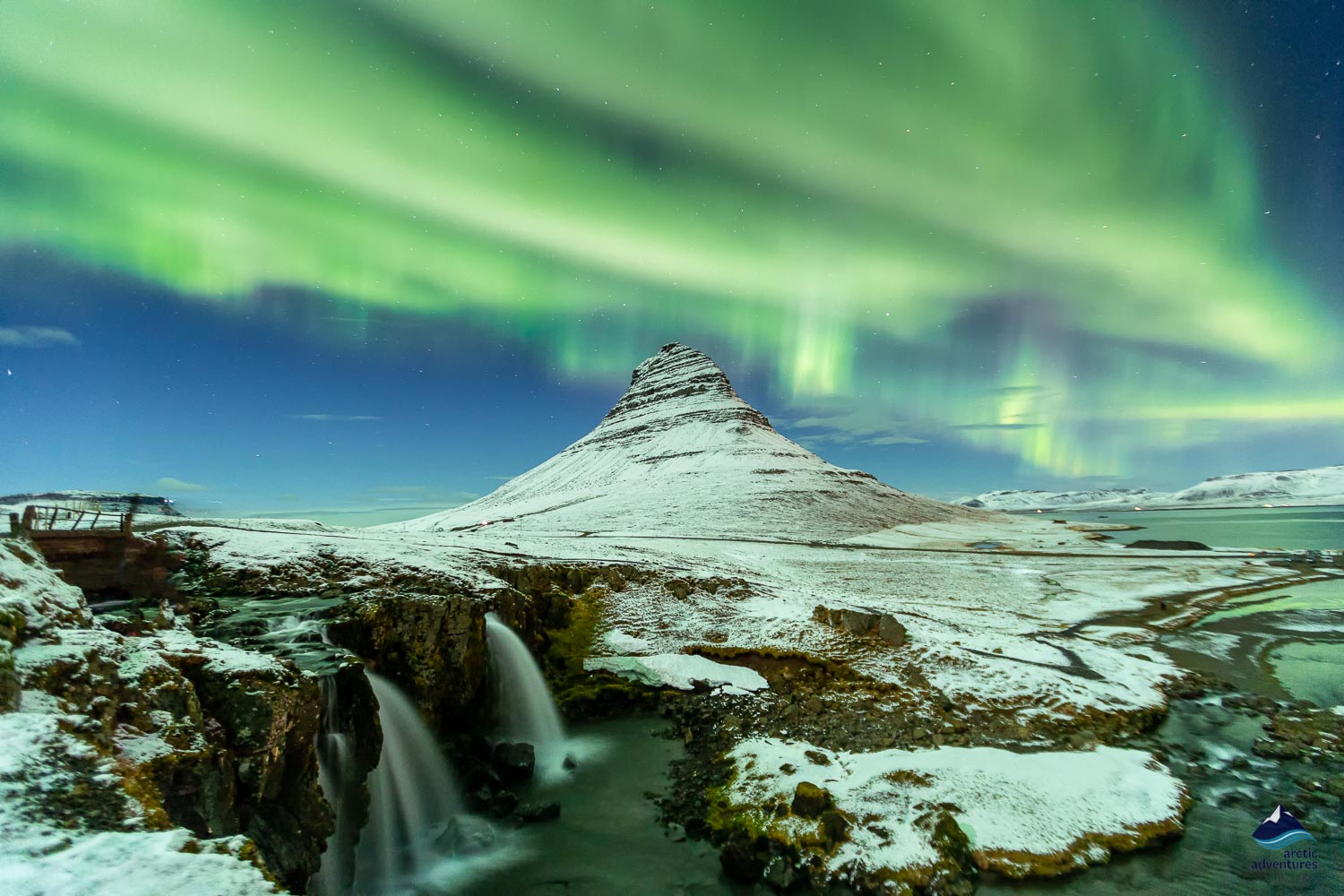 Northern Aurora over Kirkjufell mountain