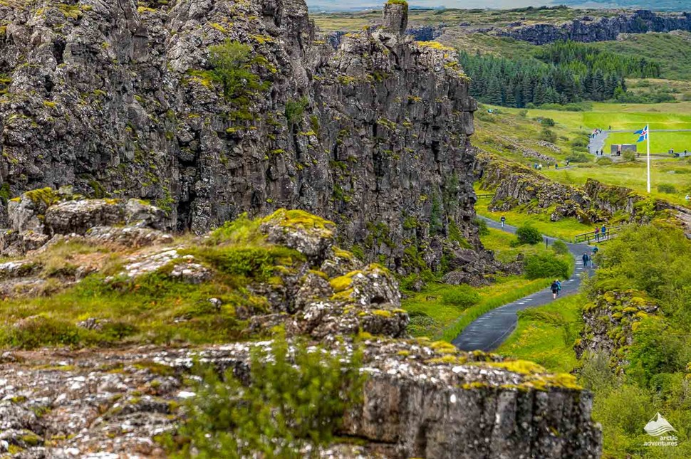 rocks at Thingvellir National Park in Iceland