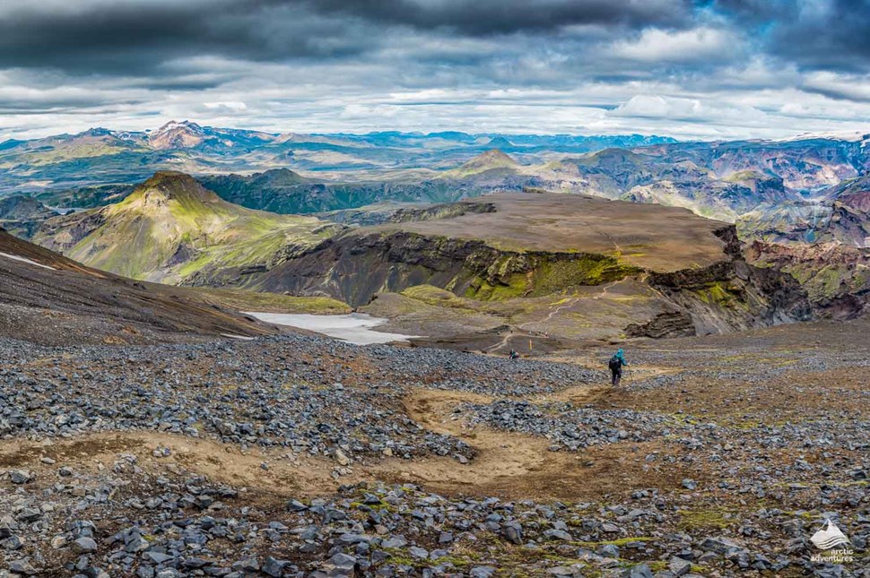 Thorsmork to Fimmvorduhals volcano trail Landscape