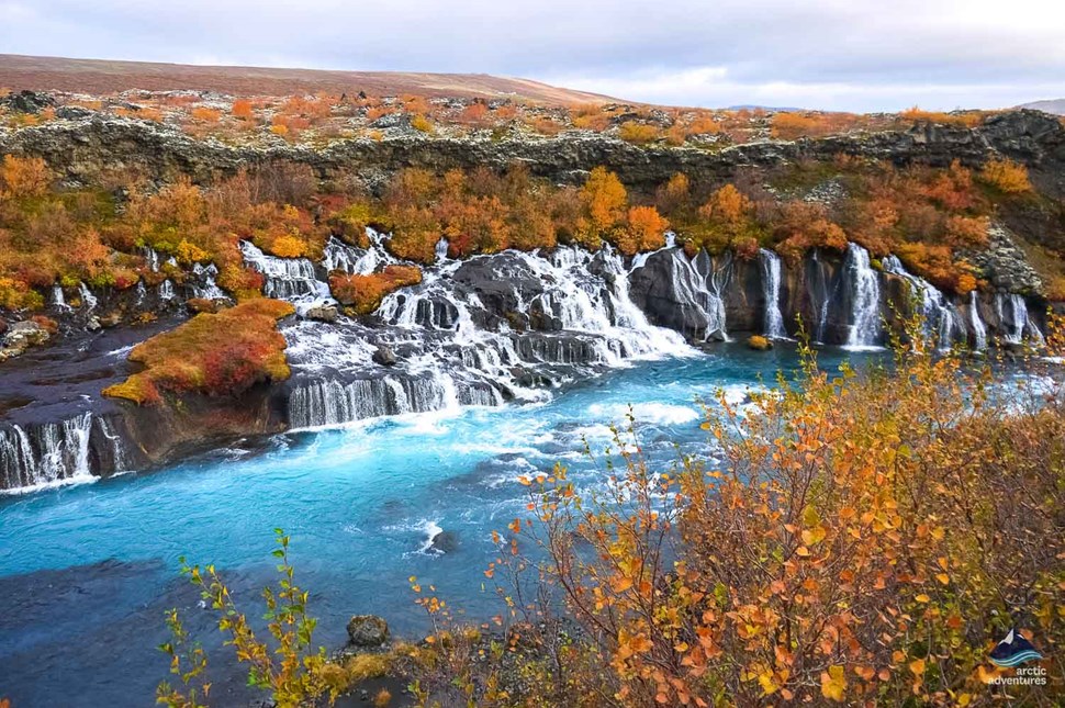 Hraunfossar Waterfall in Iceland